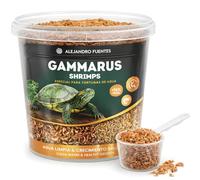 AF® Crevette Tortue d'eau, 3L Nourriture Tortue d'eau +56% Protéines, Snack Naturel Réduit Odeurs, Gammarus Shrimps Mix, Gardez la Fraîcheur avec Fermeture Zip