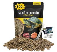 AF - Nourriture tortues d'eau, 200 g, nourriture tortue | Menu sélection avec ingrédients naturels + vitamines essentielles + ebook + verre doseur | Nourriture tortues de terre 800 ml