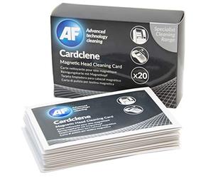 AF Réf CCP020 Cardclene Cartes de nettoyage pour têtes magnétiques Isopropanol Pack de 20