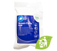 AF Screen-Clene Eco Recharge de 100 lingettes nettoyantes pour écrans de smartphones, téléviseurs, ordinateurs portables, moniteurs et tablettes