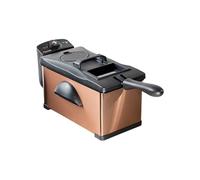 Bestron Friteuse à huile avec technologie zone froide, 3,5 litres, Avec régulateur de température, Lavable au lave-vaisselle, 2000 Watts, Couleur: cuivre