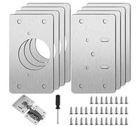 AFAIK Plaque de Réparation de Charnière 8Pcs Plaques Fixation à Charnière