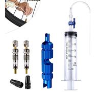 AFAIK Seringue de Mastic de vélo Tubeless Seringue 60ML Tubeless et Outil de Retrait de Valve Presta avec Presta Valve Cores Obus Valve Presta