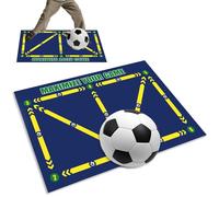 AFAIK Tapis d'entraînement de football - Tapis d'entraînement - Antidérapant - 60 x 90 cm - Absorbe les chocs - Contrôle du ballon (D)