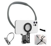 AFAITH Max Support magnétique Selfie pour téléphone de cou, support de téléphone rotatif à 360° pour POV VLOG, support Magsafe avec sangle fixe pour iPhone 15 14 13 12 Android