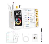 AFAITH Minuteur Enfant Timer Visuel Minuteur de Cuisine Pomodoro Timer Enfant Apprentissage Tdah Enfant Outils Compte à rebours de 60 Minutes écran géant(Blanc et Jaune)