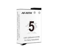 AFAITH Osmo Action Batterie 2200 mAh pour DJI Osmo Action 5Pro/4/3/360 DJI Caméra Extreme Batterie -20 °C à +45 °C Charge rapide