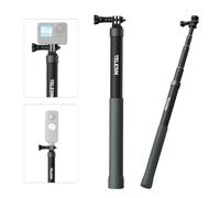 AFAITH Perche Selfie Léger en Fibre de Carbone, Monopode 120cm pour Go Pro Hero 13 12 11 10 9, Perche Télescopique étanche pour Insta360, DJI Action, Smartphone