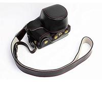 AFAKEREPPV Puce Case en Cuir Sac de caméra Cache de Protection for Ouverture de la Batterie A6000 ILCE-6100 A6100 A6400 A6300 ILCE-6400 Apte for Sony Sacs pour appareils Photo numériques(Noir)