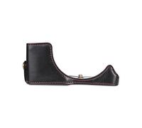 AFAKEREPPV Puce Sac de caméra en Cuir Sac for Main imperméable Couvercle de Protection Ajustement for Canon E0S-M6 EOS-M50 E0S-M200 / M10 / M10 Sacs pour appareils Photo numériques(EOS-M50 Black)