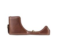 AFAKEREPPV Puce Sac de caméra en Cuir Sac for Main imperméable Couvercle de Protection Ajustement for Canon E0S-M6 EOS-M50 E0S-M200 / M10 / M10 Sacs pour appareils Photo numériques(EOS-M50 Brown)