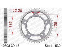 Afam Standard, pignon arrière en acier Silver Silver