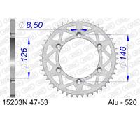 Afam Pignon arrière 15203N – 48 dents – Aluminium argenté – Pas 520