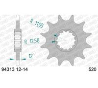 Afam Pignon 94313-13 – 13 dents acier standard – pas 520