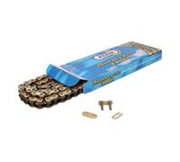 AFAM chaîne renforcée, gold, 420 R1-Gx132, compatible pour Peugeot XP6, XPS, RIEJU MRT, YAMAHA TZR 50cc