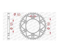 AFAM Couronne 52 Dents Acier Anti-Boue Pas 520 Type 71304slk