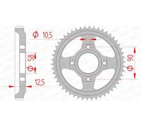 AFAM Couronne acier standard 10216 - 428