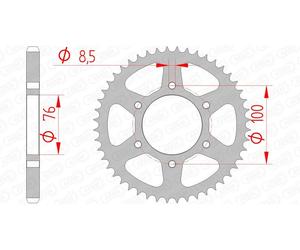 AFAM Couronne acier standard 12227 - 428