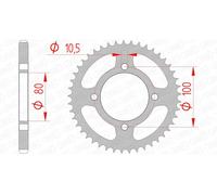 AFAM Couronne acier standard 14213 - 428