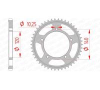 AFAM Couronne acier standard 14604 - 525