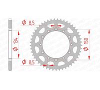 AFAM Couronne acier standard 16204 - 520