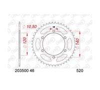 AFAM Couronne acier standard - 520