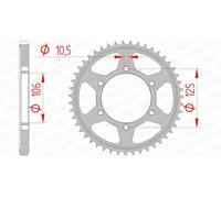 AFAM Couronne acier standard 86605 - 525