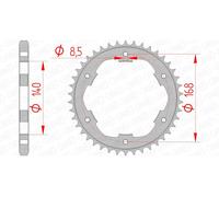 AFAM Couronne acier standard 92634 - 525