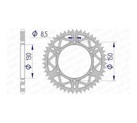 Afam Couronne Aluminium Ultra-Light Anti-Boue 13323 - 520