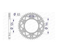 Afam Couronne Aluminium Ultra-Light Anti-Boue 15203 - 520
