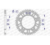 AFAM Couronne aluminium Ultra-Light anti-boue 72101 - 420