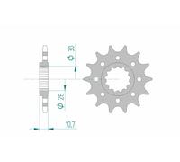 AFAM Pignon acier Racing 21804 - 520
