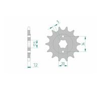 Afam Pignon Acier Standard 20305 - 520