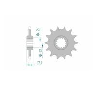Afam Pignon Acier Standard 20407 - 520