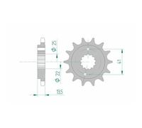 Afam Pignon Acier Standard 20507 - 525