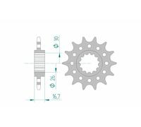AFAM Pignon acier standard 20608 - 520