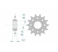 AFAM Pignon acier standard 20613 - 520