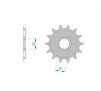 Pignon AFAM 14 dents acier standard pas 520 type 21309 Gas-Gas EC 250 F n/a G