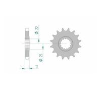 Afam Pignon Acier Standard 21602 - 530