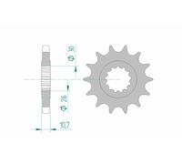 AFAM Pignon acier standard 21801 - 530