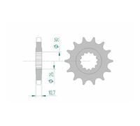 Afam Pignon Acier Standard 21801 - 530