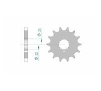 Afam Pignon Acier Standard 24504 - 530