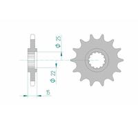 AFAM Pignon acier standard 24506 - 525