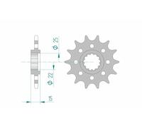 AFAM Pignon acier standard 24507 - 520