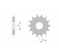 AFAM Pignon acier standard 24601 530 compatible avec KAWASAKI ZZR 1400