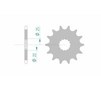 AFAM Pignon acier standard 27500 - 520
