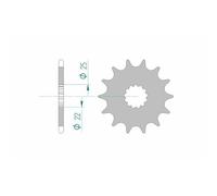 Afam Pignon Acier Standard 27500 - 520