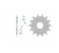 Afam Pignon Acier Standard 27502 - 520