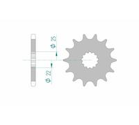 AFAM Pignon acier standard 28401 - 525