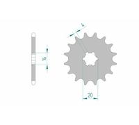AFAM Pignon acier standard 30100 - 420